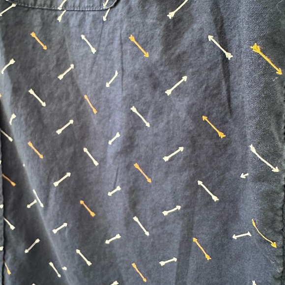 PLACE Boy’s Dark Blue Button-Up Shirt with Arrows - Picture 4 of 7